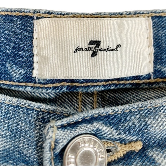 7 For All Mankind Easy Boot High Rise Flare Leg Jeans - Picture 11 of 11